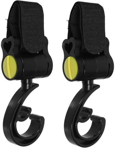 BESTonZON 2piezas Ganchos Para Coche De Bebe Percha De Ganchos Cierre De Accesorios Para Cochecito