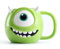 New Novelty 3D Mike Wazowski Shaped Mug Fun and Unique Coffee Cup Green Eyeball Design Microwave and Dishwasher Safe Durable Mug - D20