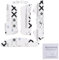 Cool Patterns Textures Anti Slip Grip Tape Palm Sweat Absorptio Mouse Skin Compatible for Razer DeathAdder V3 Pro Wireless Gaming Mouse (White)