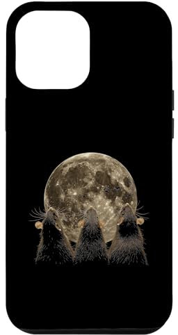 iPhone 12 Pro Max Rat Mouse Howling Moon Case