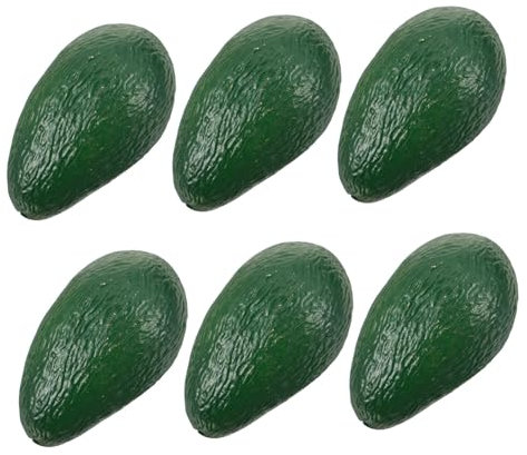 Alipis 1 Satz Avocado-Imitation Agave Kleine Avocado Mini-Dekoration Schüssel Mit Sojasauce Kuchendekoration Kleine Schüsseln Automatisches Glühen Zuckerhalter Green Plastik 6st