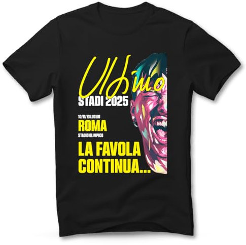 Createe t-Shirt dedicata al cantante Italiano e al Suo Tour negli stadi 2025 per Tutti Gli Appassionati e Fans da Regalare e Indossare ai concerti - SPEDIZIONE Gratuita!