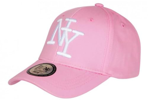 Hip Hop Honour Casquette NY Rose Bonbon en Coton Classe Visiere Baseball Stazky - Taille Unique - Rose