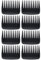8 Stück Schwarz Grob Breiter Zahnkamm Lockenkamm Tragbarer Styling Kamm Lockenkamm Frauen Kein Griff Entwirrungskamm Duschkamm für Damen Herren Langes Kurzes Lockiges