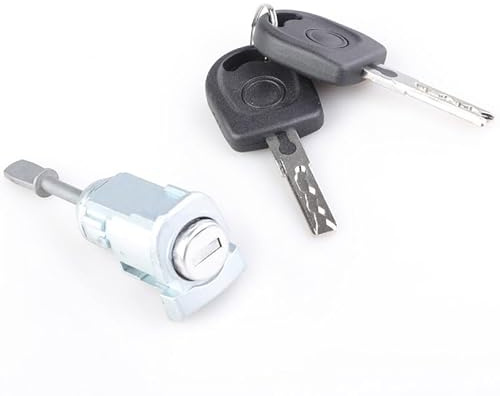 car part Barillet de serrure de porte de voiture, for VW 1J Golf 4 1998 – 2006 avec 2 clés avant 1J0837168 1U0837167A 1U0837168A, nouveau