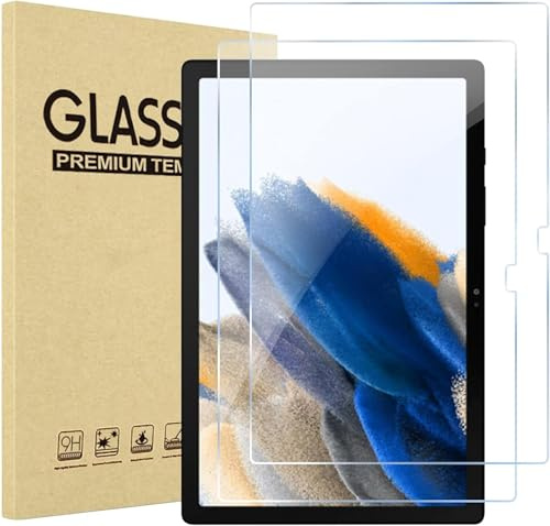 TXWLLIU 2 Stück Schutzfolie für Samsung Galaxy Tab A8 10.5 Zoll 2021 (SM-X200/ SM-X205), Glas Folie Panzerfolie Klar Anti-Kratz Displayfolie, Bläschenfrei, 9H Härte