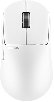 Pulsar Gaming Gears X2N Crazylight Gaming-Maus, Mittel, Uyuni Weiß | Ultraleicht 1.38 oz (39g), Symmetrisch, Narrow Side, Mittelhoher Heckbuckel, Relaxed Claw/Claw Grip, XS-1, 32K DPI, 8K