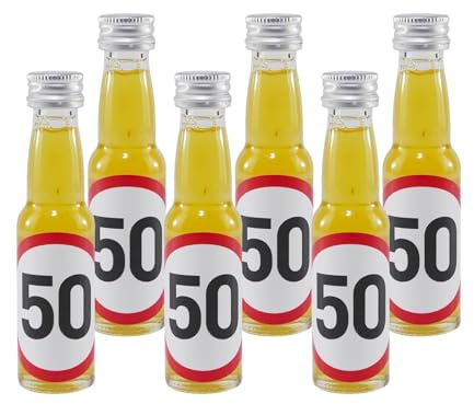 Spaßflasche Maracuja-Likör 50 Jahre (12 x 0,02L)