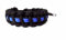 HanseCharms Paracord Armband-Thin Blue Line-Polizei-Männer, Frauen, Kind Armband-Verstellbar, 3 Breiten (1,7 cm Breit - Paracord Typ III, L = 19-24 cm)