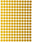 Bunte Sticker Gold 8 mm runde Aufkleber – 0,8 cm Klebepunkte 2700 Stück von Royal Green