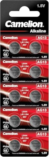 Camelion Uhrenbatterie AG13 ///;(357,303,SR44SW,SR44, LR44,A76,82,LR1166,LR1154);10 Pack