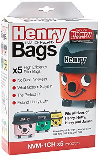 Henry NVM-1CH Staubfilterbeutel 5 Stück weiß