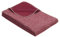 Ibena Wolldecke Lausanne 140x200 cm – Baumwolldecke rot aus Biobaumwolle, Sommerdecke angenehm weich und leicht, Made in Germany