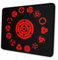Anime The Violet Evergarden Mauspad, rutschfest, Gaming-Mauspad mit genähtem Rand, Gummiunterlage für Büro und Zuhause 10 x 12 inch Anime Naruto Uchiha Sharingan
