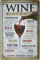 schilderkreis24 Weinschild 20x30cm - Dekorative Blechschilder für Weinliebhaber: (WINE FROM AROUND THE WORLD)