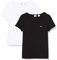 Levi's Women's 2-Pack Tee T-Shirt, White +/Mineral Black, XL