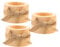 PartyKindom 3pcs Pine Holders Creative Pots for Tea Light Decoration Crafts Ornament for Home Weddings Room and Candlelight Dinners
