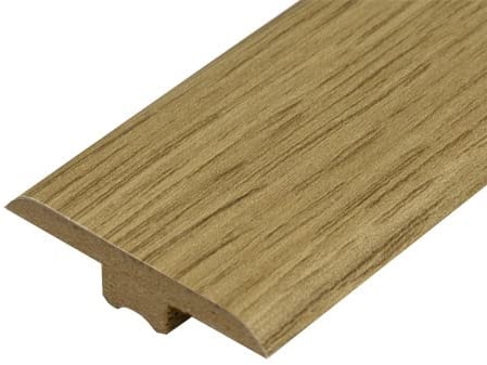 Universal Moudlings Laminate & Wood Flooring T Section Transition Bar MDF Threshold Strip Edge Profile Door Strip Trim (Midnight Oak)