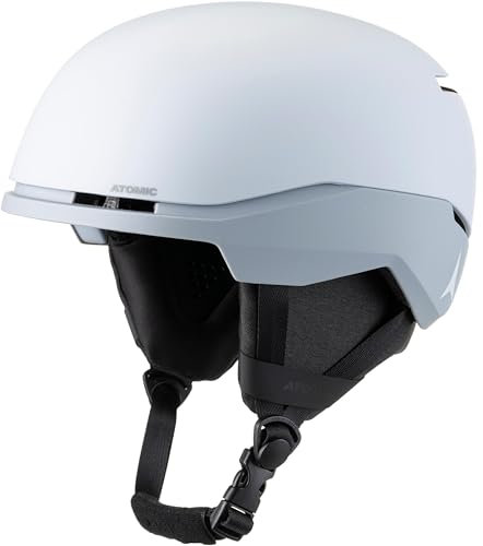 Salomon Atomic Four AMID Skihelm - Hellgrau - Größe M - Helm für max. Sicherheit - Skihelme mit komfortablem 360° Fit System - Snowboardhelm mit Belüftungssystem - Kopfumfang 55-59 cm