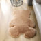 TENNOLA Bärenteppiche, große Größe, Bärenform, Teppich, Teddybär, Teppiche für Schlafzimmer, niedlich, weich, flauschig, Kunstkaninchenfell, flauschiger Shaggy-Teppich für Kinder, Sofa, Wohnzimmer
