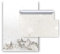 Logbuch-Verlag 10 Blatt Briefpapier A4 + 10 Kuverts grau silber shabby chic - Weihnachtspapier mit Umschlag für Weihnachtsgrüße & Weihnachtsbriefe