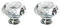 MACHSWON 2 PCS 40mm Transparent Crystal Cabinet Door Knobs Cupboard Dresser Drawer Pull Handles with M4*22mm Screws