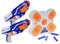 DX5 Zielscheibe Double Disruptor Pack kompatibel mit NERF - Elite Disruptor - Dartblaster Modding, Blaster-Tuning & Zubehör