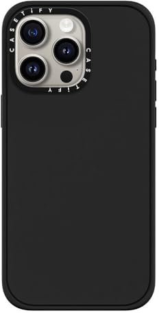 CASETiFY Impact Schutzhülle für iPhone 15 Pro Max [4X Falltest in Militärqualität, 2,5 m Fallschutz/kompatibel mit Magsafe] – Matte Black