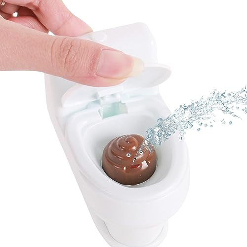 Toilette Squirt – niedliches und überraschendes Toilettenspielzeug mit Wassersprüher, einzigartiges Spielzeug, lustige Touren, Wasserspritzen für Schulen, Häuser, Partys