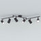 HOFTRONIC - Riga LED Deckenstrahler 6-Flammig - Schwarz - 6 Spots drehbar/schwenkbar - GU10 400 Lm 5W 6000K Kaltweiß - Deckenspot für Wohnzimmer, Küche, Flur - Deckenleuchte - Spotlampe (L1200mm)