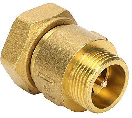 Clapet Anti-Retour Compteur D'eau Télescopique Pivotant à 1 Voie Vanne de Connexion Filetée en Laiton DN25 X 32 Clapet Anti-Retour en Laiton