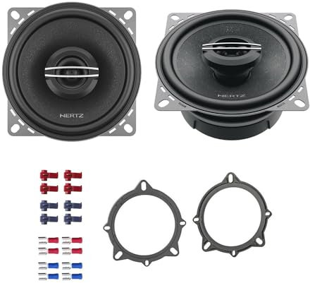 Hertz Auto Lautsprecher Boxen CX 100 240 Watt 10 cm 2 Wege Koax passend für BMW 5er E60 E61 2006-2010 Türen vorne
