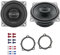Hertz Auto Lautsprecher Boxen CX 100 240 Watt 10 cm 2 Wege Koax passend für BMW 5er E60 E61 2006-2010 Türen vorne