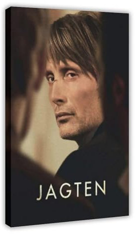 Robnik Klassische Filme Mads Mikkelsen Jagten Filmposter 20 Leinwand Poster Wandkunst Dekor Druck Bild Gemälde für Wohnzimmer Schlafzimmer Dekoration Rahmen 30 x 45 cm