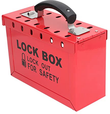 Support de Cadenas de sécurité Poste de Consignation, 12 Cadenas Boîte de Gestion Boîte Loto Plaque d'acier Traitement par pulvérisation à Haute température Boîte de Consignation