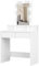 Panana Dressing Table with Led Lights Mirror Adjustable Brightness, Vanity Makeup Table with 2 Drawers (WH-08)
