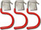 LIFEDYLUK 15Pcs Haken für Gartengeräte, Gartengeräte Aufhängung, Roter Gerätehalter Wand Haken, Anti-Rutsch-Gummibeschichtung, Aufhängung für Gartengeräte, Garage Organizer Systeme, Werkzeughalter