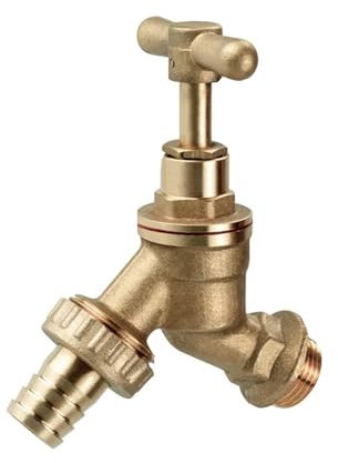 Robinet de jardin extérieur 1/2 x 3/4, robinet d'arrêt en forme de T, robinet de jardin sud-américain