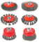 AZKEEGREY 6 spazzole metalliche Flex Set, spazzola metallica per smerigliatrice angolare, spazzola a disco 5/8 – 11, spazzola metallica per levigatura di ruggine