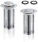 0XBIT Abflusssieb Waschbecken, 2 Stück Haarsieb Waschbecken, Verstopfungen Verhindern, 33 × 80 mm Sink Strainer, für Balkon, Küche, Waschbecken, Dusche und Waschmaschinenraum