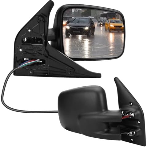 Kistrba Außenspiegel Spiegel Rechts Ersatz für VW T4 1996-2003 Elektrisch, Seitenspiegel Komplettsets mit Konvex Beheizt Glas, Ersatz OE# 701857508H