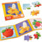ASTARON Magnetische Puzzle für Kinder, 9-12-16 Teile Früchte Kinderpuzzle ab 3 Jahre, Beschäftigung für Kinder im Autofahrt Flugzeug, Kindergeburtstag Geschenke