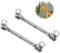 2 Pièces M6 Tendeurs à Vis, 304 Câble Tendeur Inox, Ridoir Tendeur D'auvent, Tendeur de Corde, Tendeur de Câble Ridoir vis de Ridage Fourche, pour Voilier, Auvent