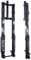 UIOPPOI Inverted Suspension Fork 26 27.5 29 Inch Downhill MTB Air Fork 5.0 Tire Fat Mountain Bike Double Shoulder Front Fork Travel 160mm Adjustable Rebound Manual Lockout