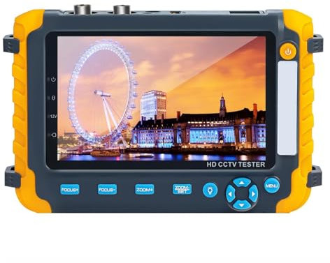 IV8W Monitor AHD TVI CVI CVBS CCTV Mit UTP Test Tool Und VGA Eingang Tragbarer Batteriebetriebener DC12V Out Cam Monitor,Multifunktionstester