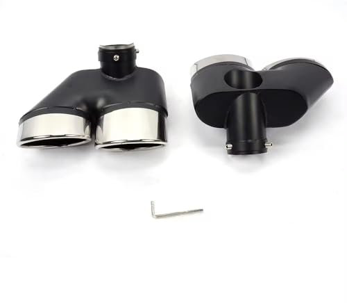 KAnduo Auto Auspuffblende Trim End Pipe Tail Fit Endrohre kompatibel mit für Mercedes Benz W220
