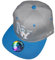 NY Baseball Snapback Cap New York originelle Caps für Coole Typen (grau blau)