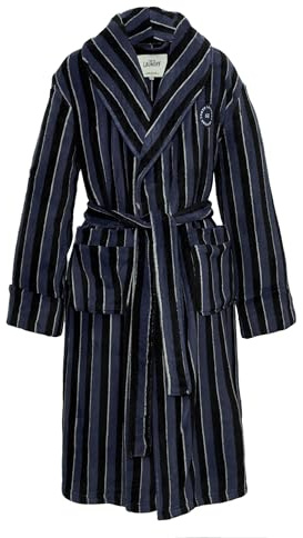 Tokyo Laundry Men's Towncraft Striped Soft Fleece Dressing Gown