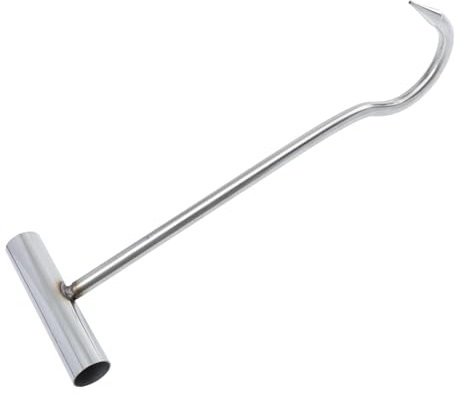 IMIKEYA Gancio a mano in acciaio inox multifunzionale ideale per macelleria e cucine forma t resistente e durevole