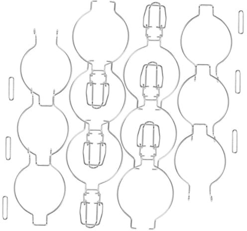 OKUMEYR 12stücke Teiliges Edelstahl Glas Dosen Clips Für Öffnung Küchen Vorratsdosen Befestigungen Luftdicht Frischhaltedosen Organizer Einfach Zu Verwenden Langlebig